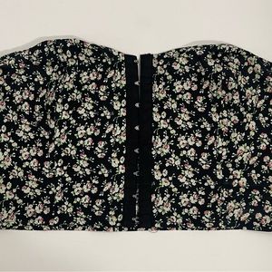 Floral corset top